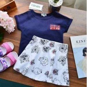 KENZO Girl Skirt and Tshirt set